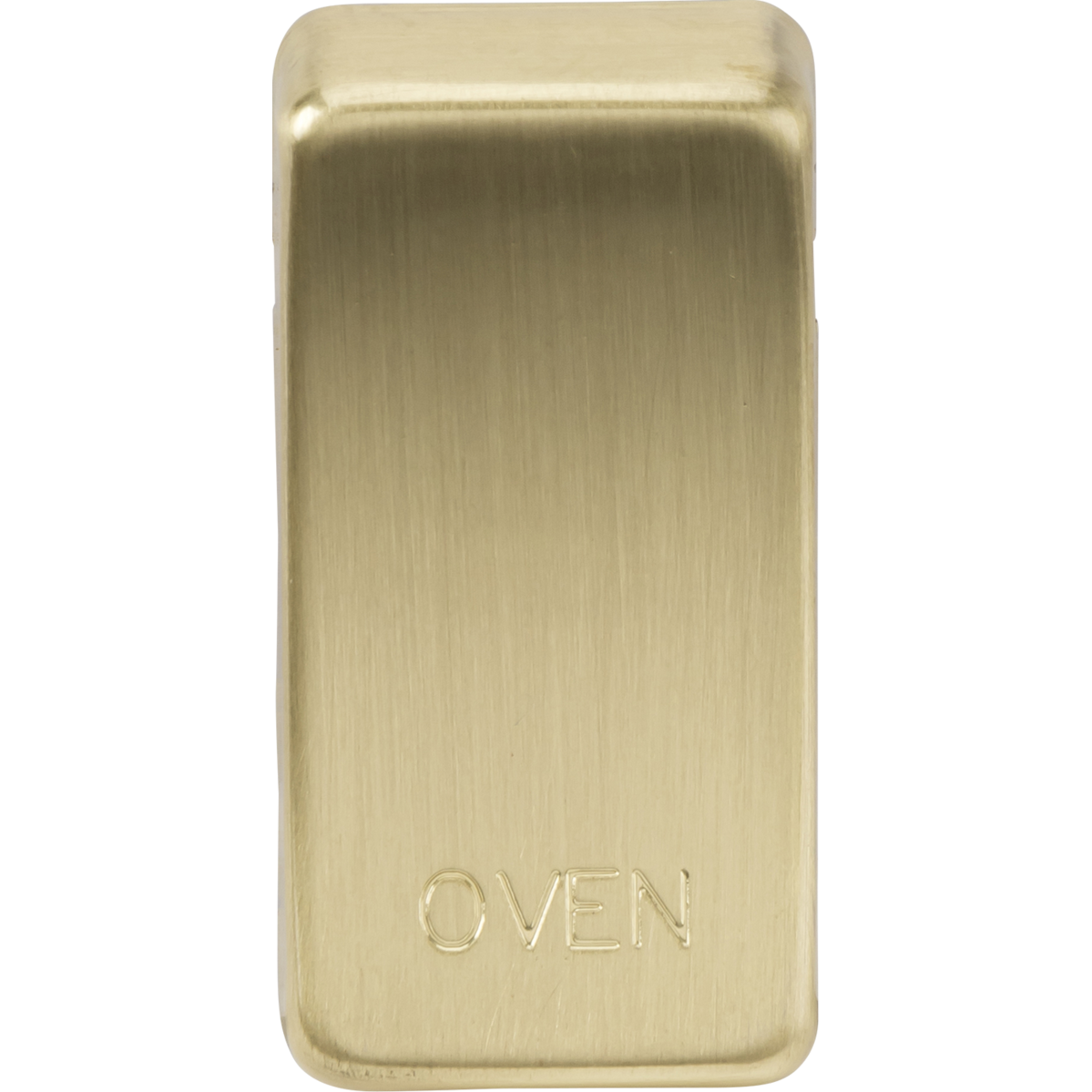 Knightsbridge GDOVENBB Switch cover "marked OVEN" brushed brass