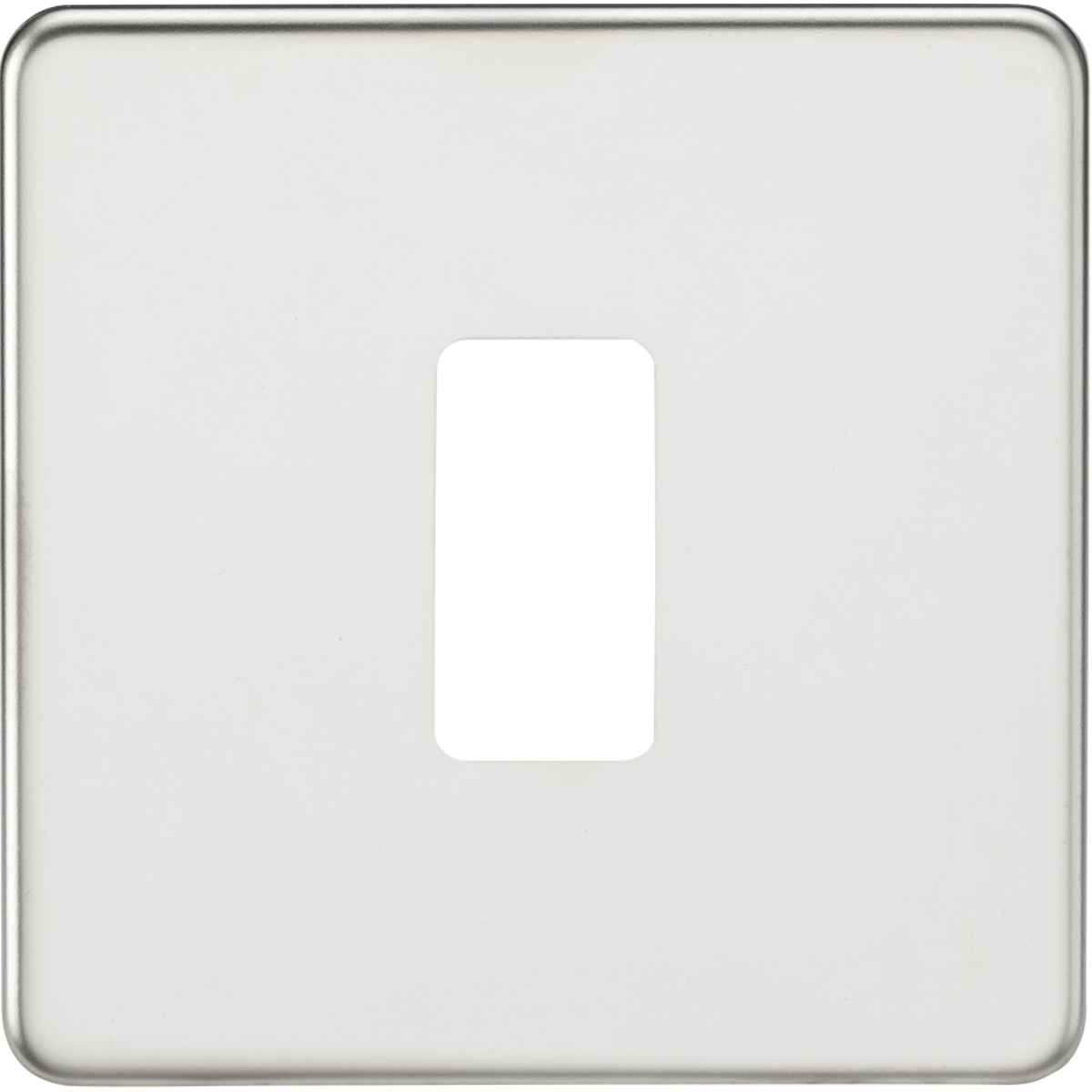 Knightsbridge GDSF001PC Screwless 1G grid faceplate polished chrome