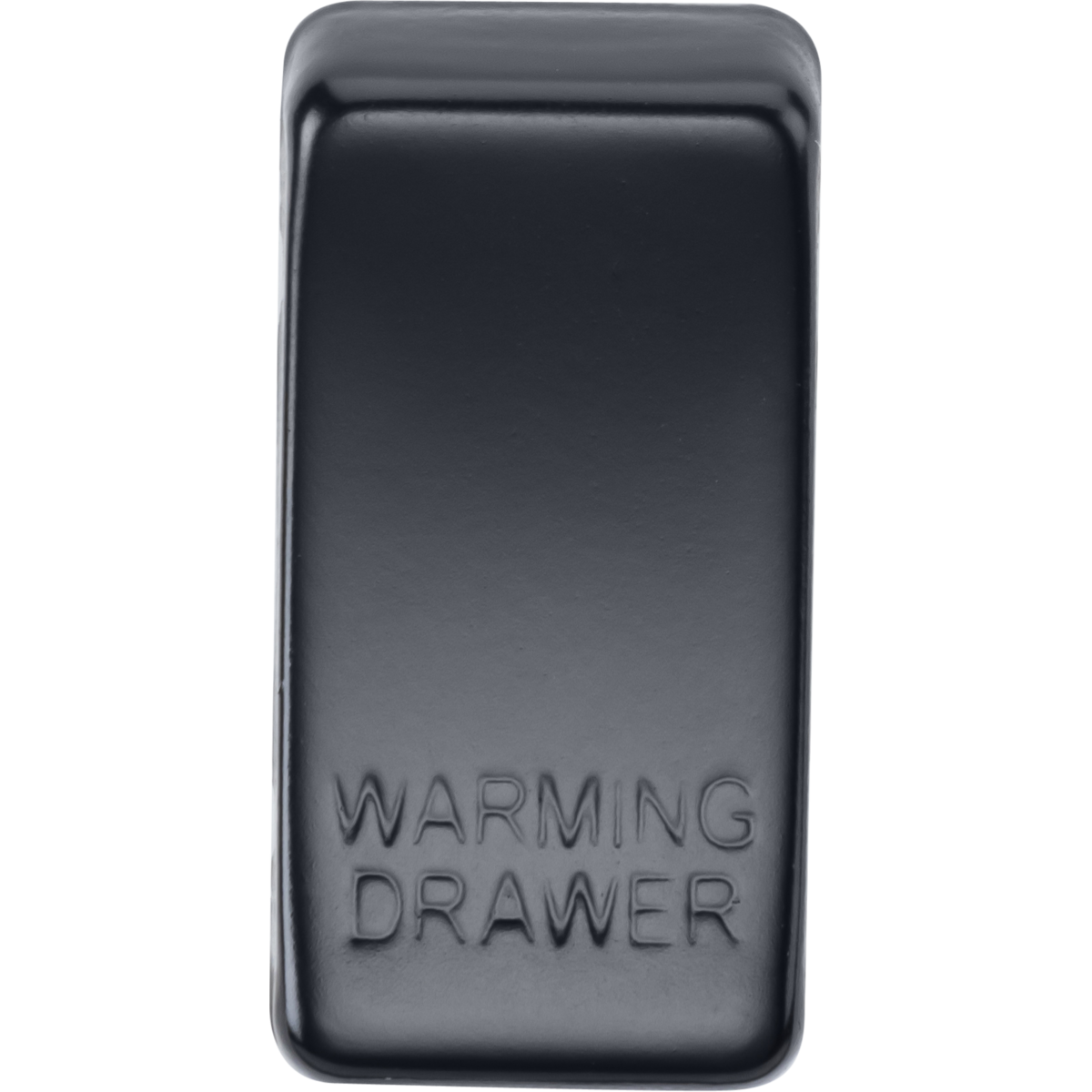 Knightsbridge GDWARMMB Switch cover "marked WARMING DRAWER" matt black