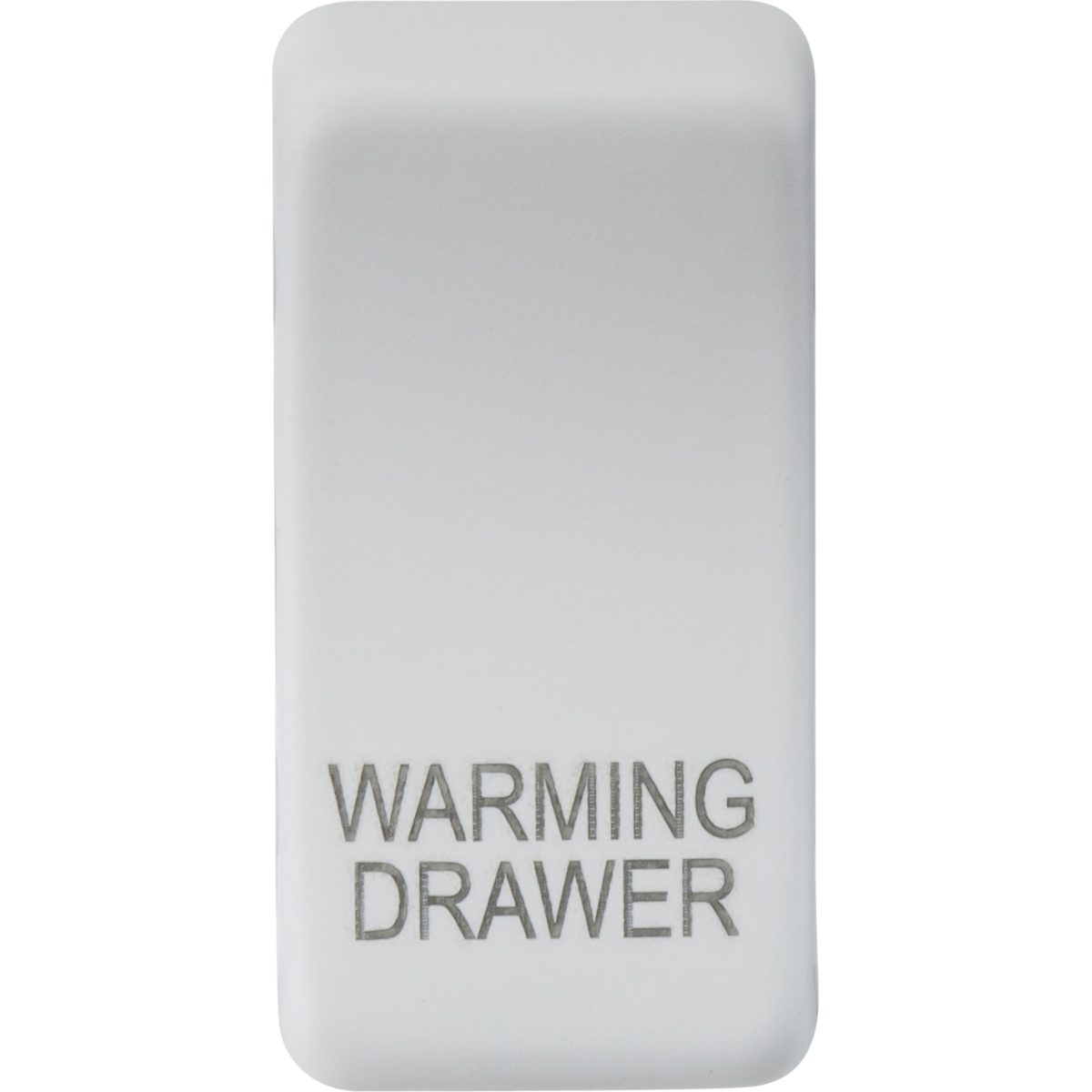 Knightsbridge GDWARMMW Switch cover "marked WARMING DRAWER" matt white
