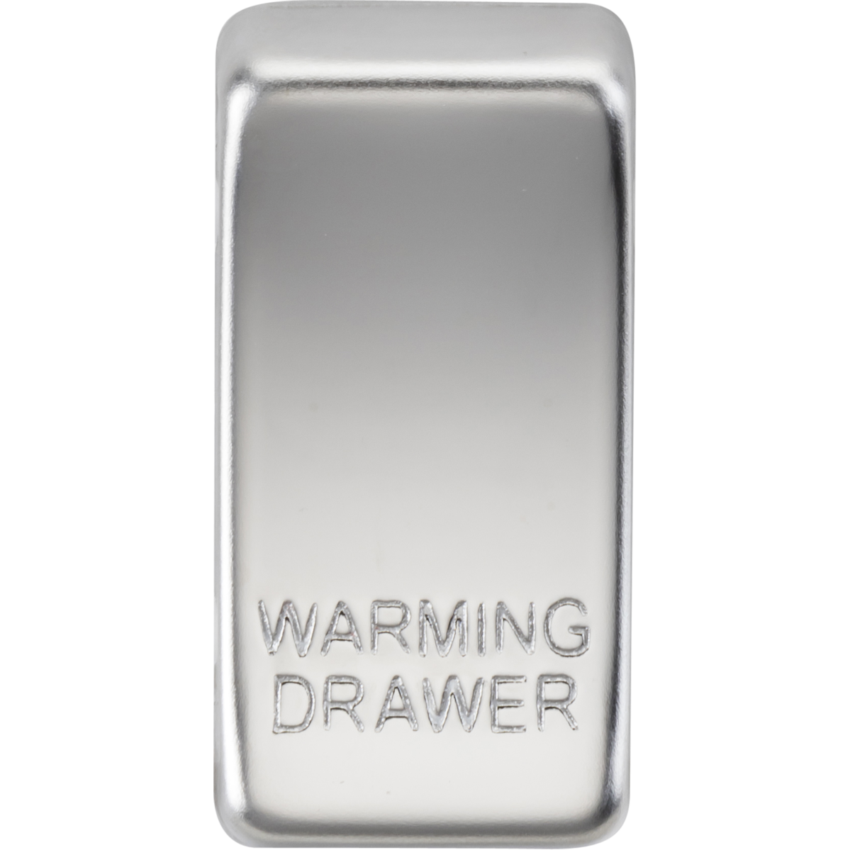 Knightsbridge GDWARMPC Switch cover "marked WARMING DRAWER" polished chrome