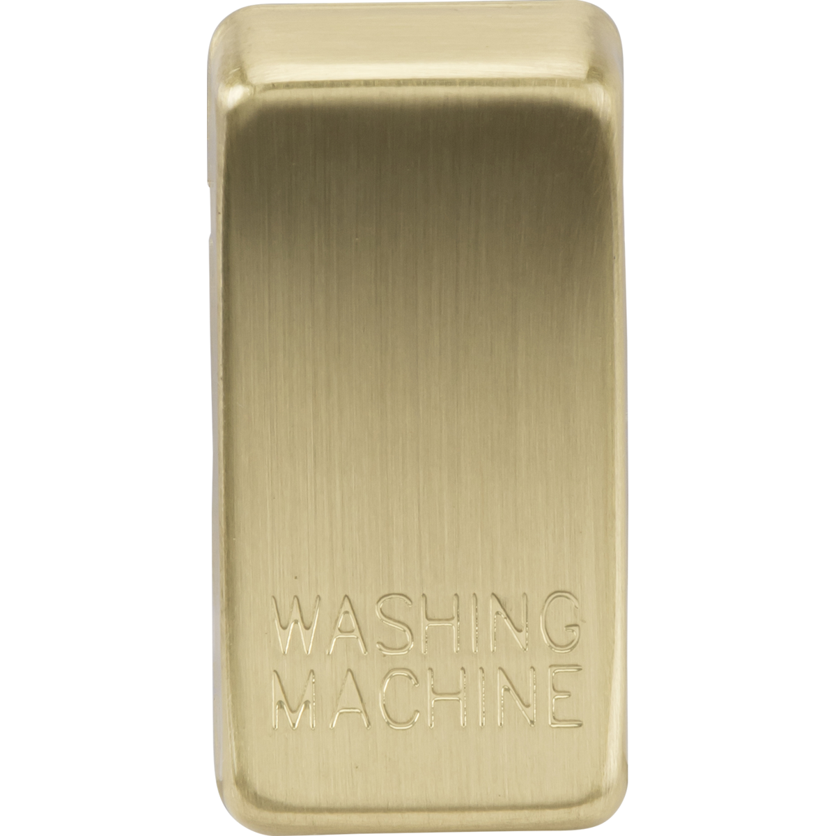 Knightsbridge GDWASHBB Switch cover "marked WASHING MACHINE" brushed brass