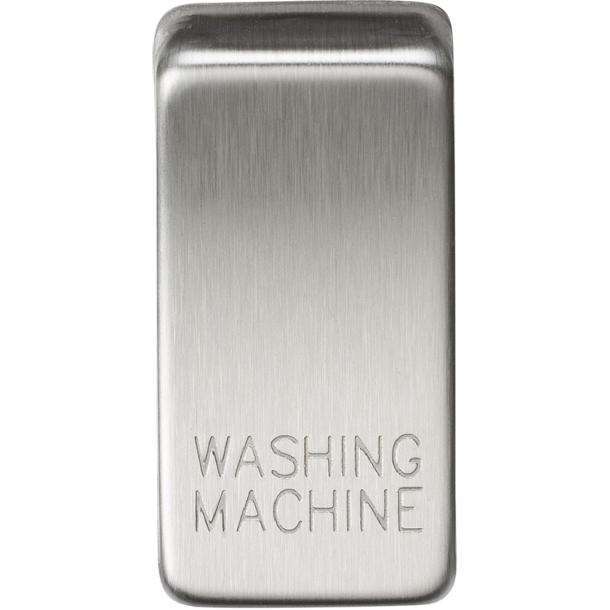 Knightsbridge GDWASHBC Switch cover "marked WASHING MACHINE" brushed chrome