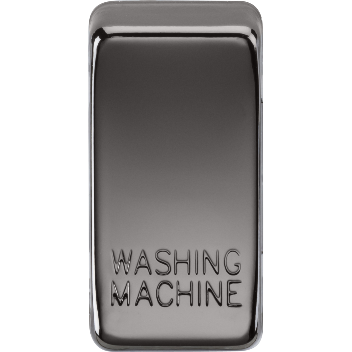 Knightsbridge GDWASHBN Switch cover "marked WASHING MACHINE" black nickel