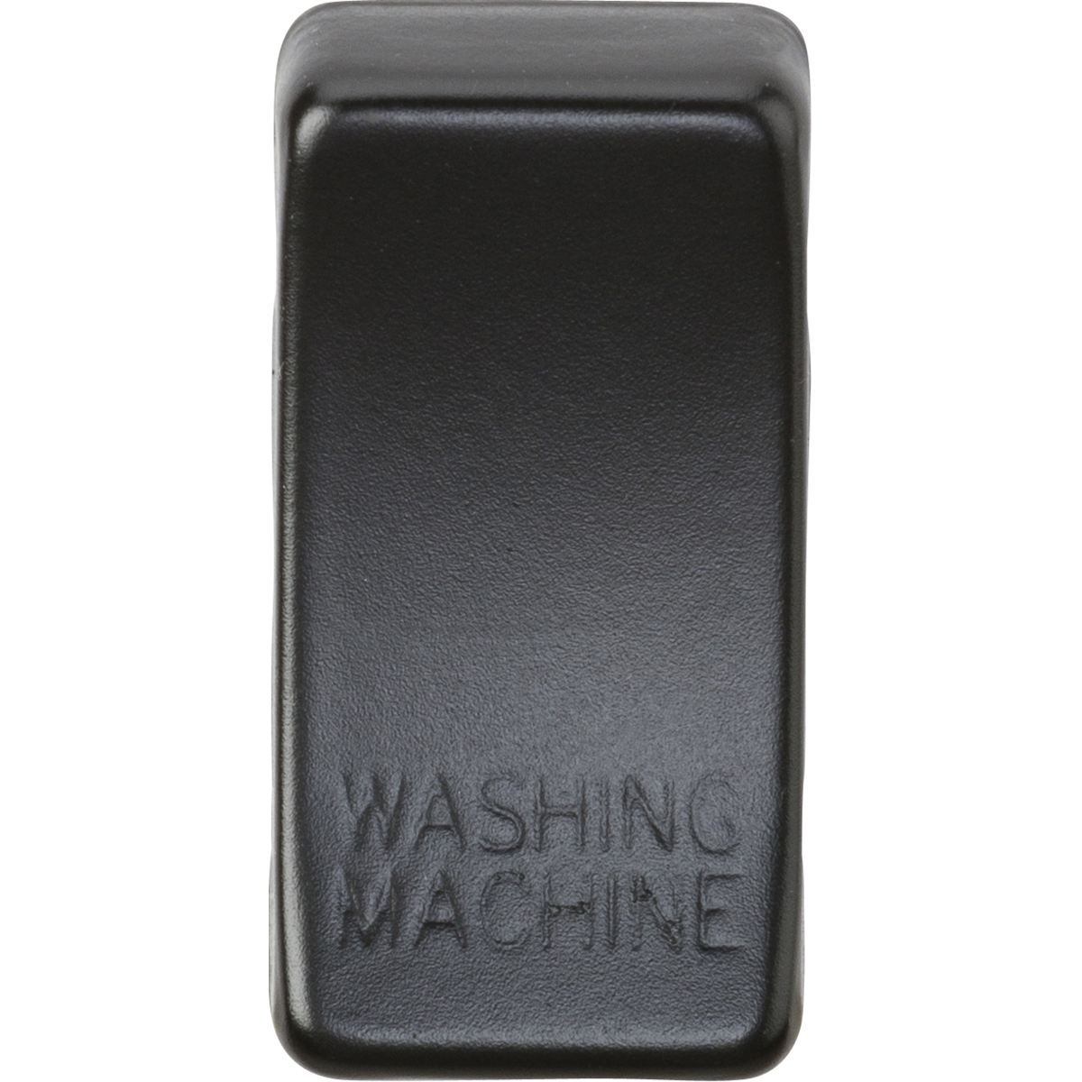 Knightsbridge GDWASHMB Switch cover "marked WASHING MACHINE" matt black
