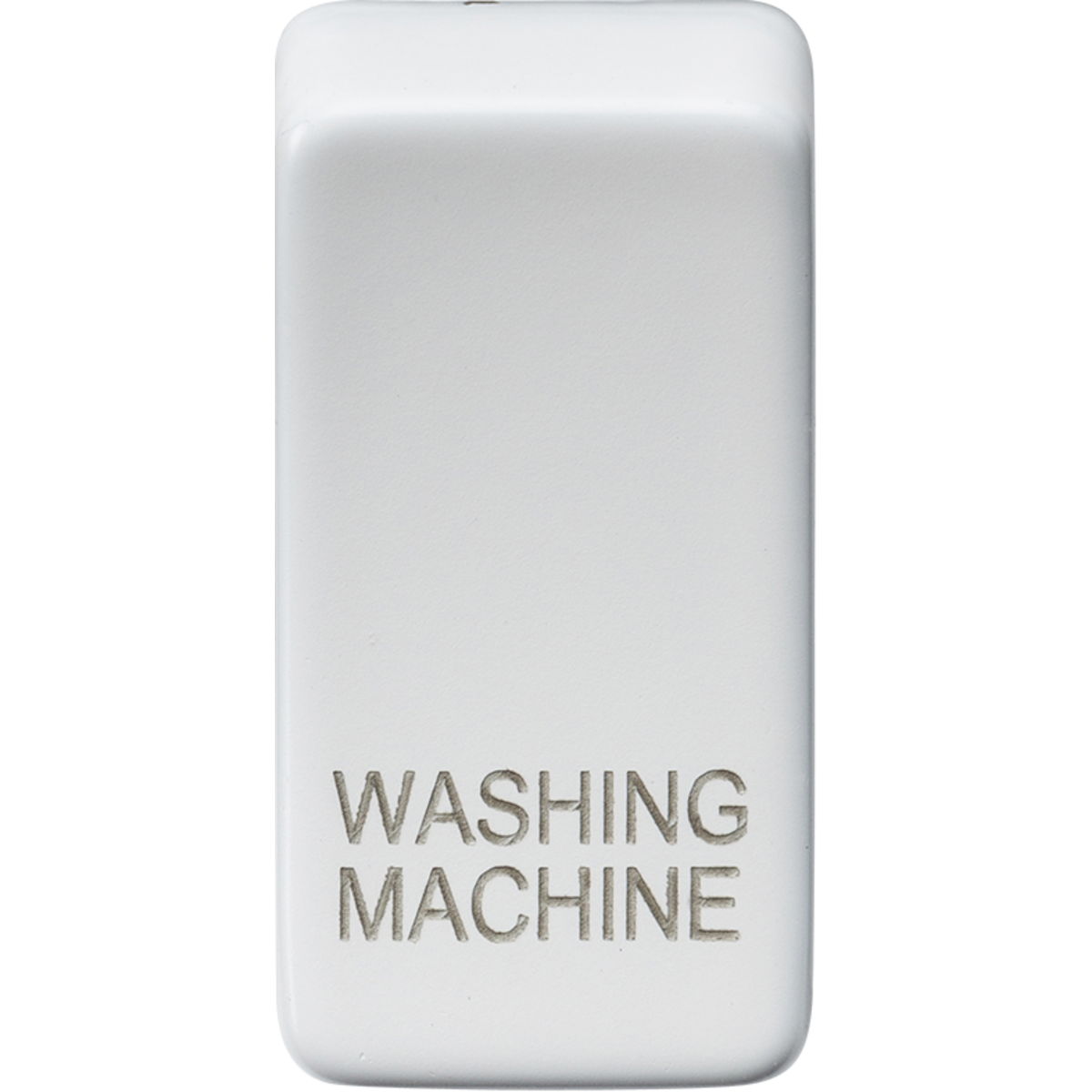 Knightsbridge GDWASHMW Switch cover "marked WASHING MACHINE" matt white