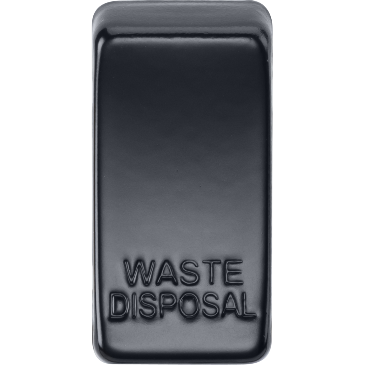 Knightsbridge GDWASTEMB Switch cover "marked WASTE DISPOSAL" matt black