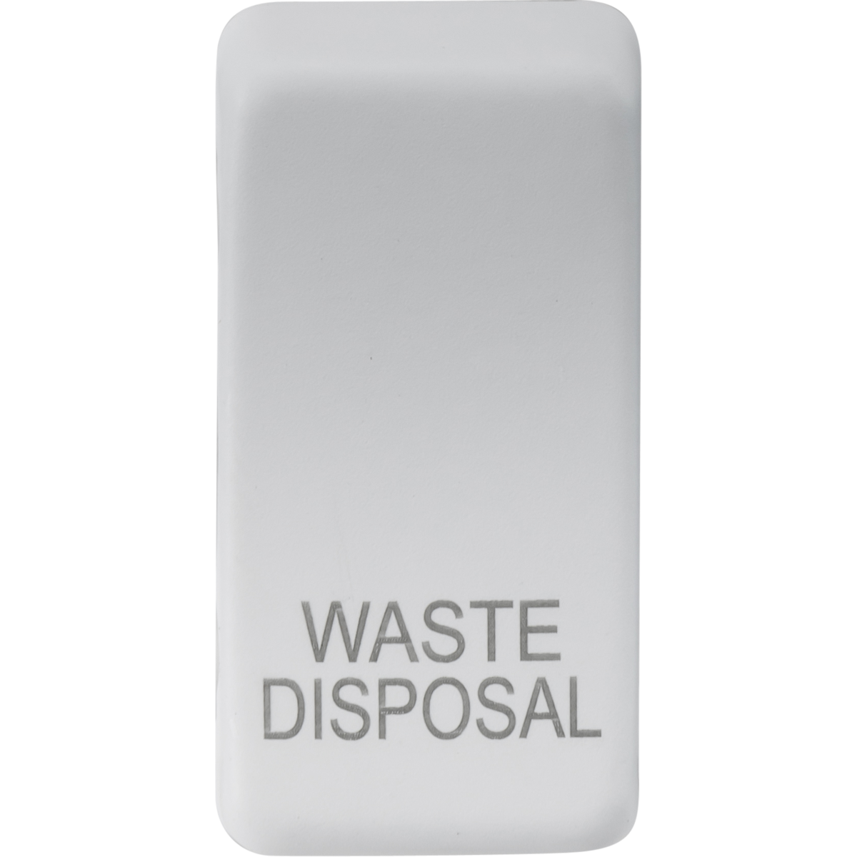 Knightsbridge GDWASTEMW Switch cover "marked WASTE DISPOSAL" matt white