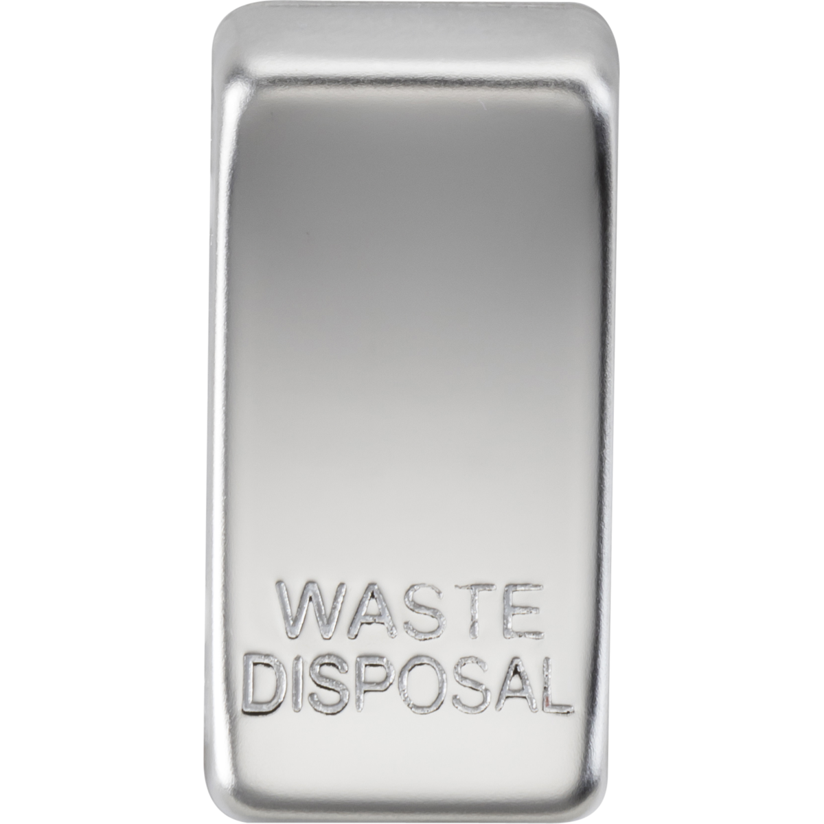 Knightsbridge GDWASTEPC Switch cover "marked WASTE DISPOSAL" polished chrome