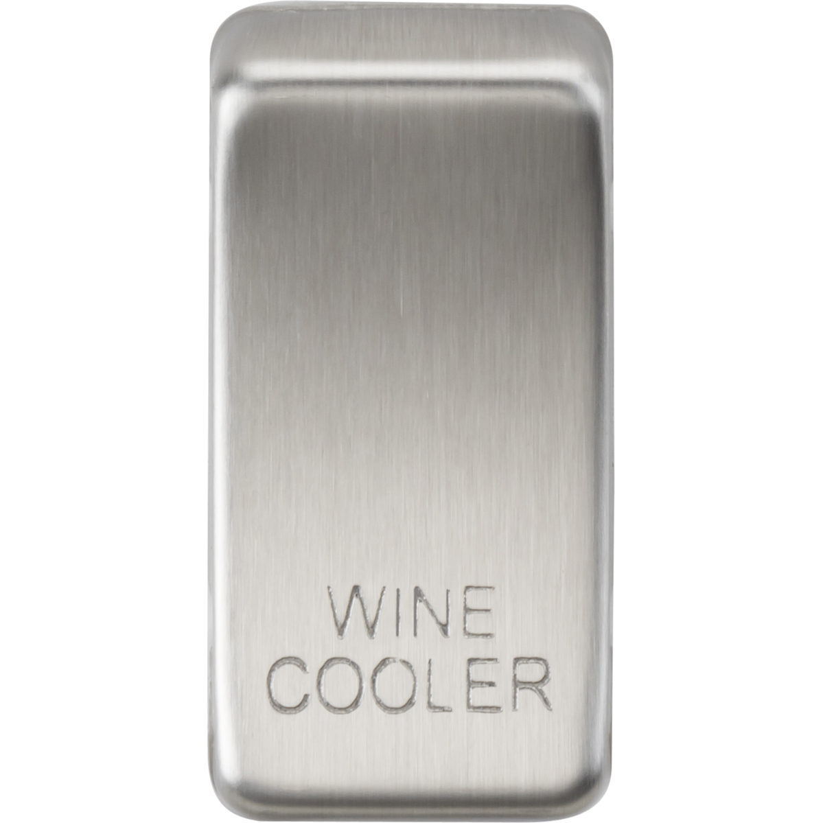 Knightsbridge GDWINEBC Switch cover "marked WINE COOLER" brushed chrome