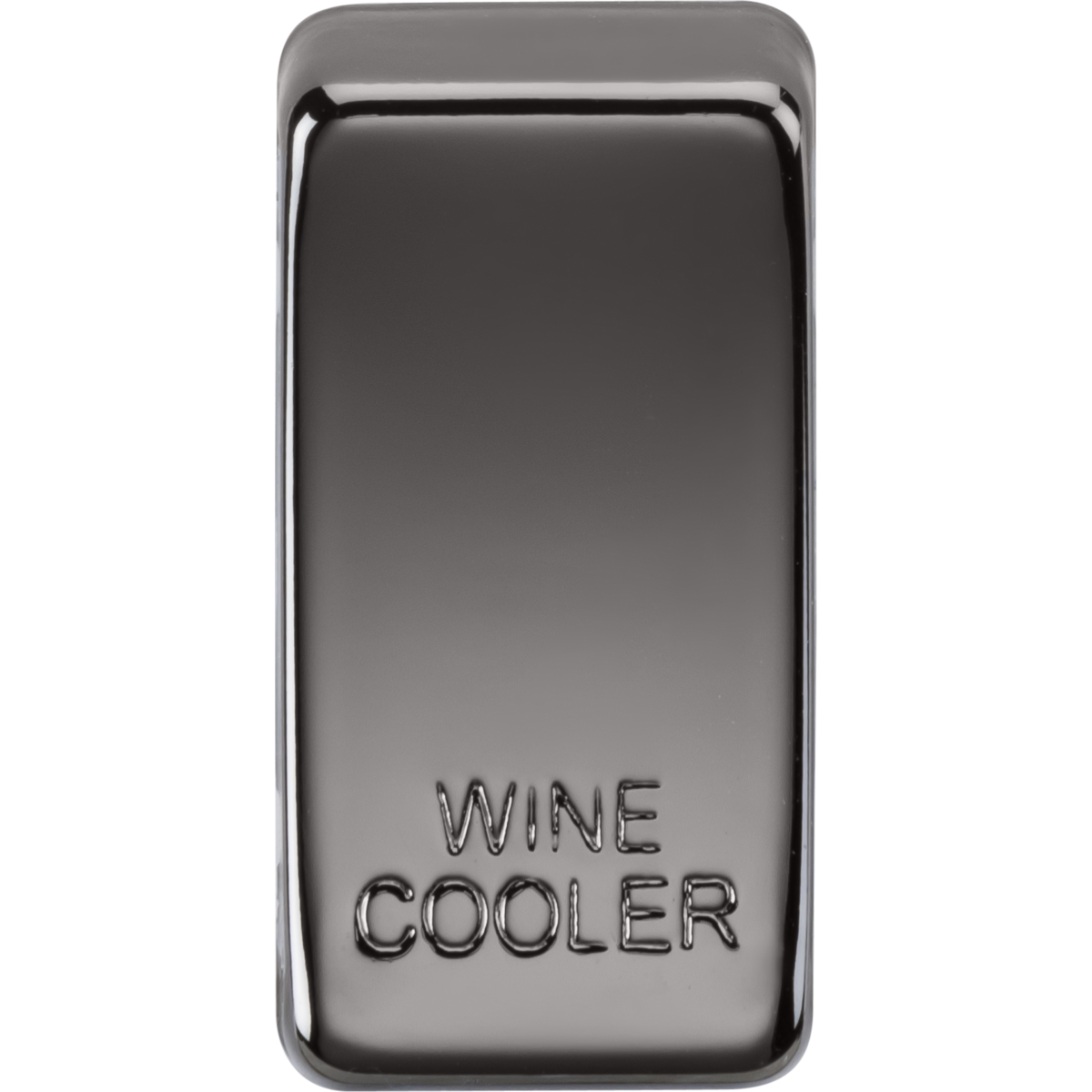 Knightsbridge GDWINEBN Switch cover "marked WINE COOLER" black nickel