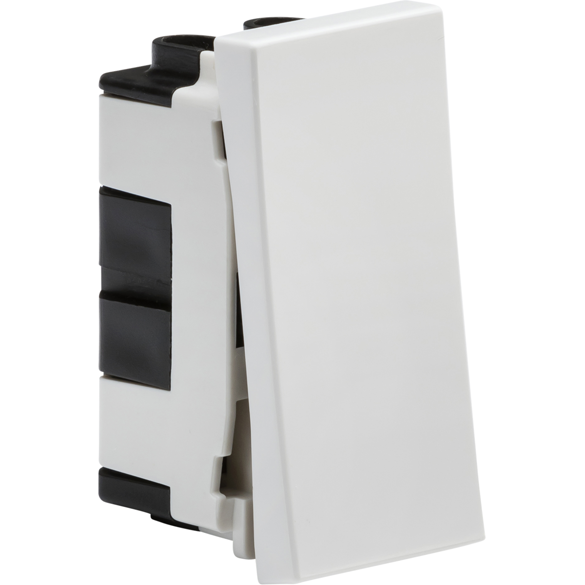 Knightsbridge NET12WH 20AX 1G intermediate modular switch (25x50mm) - White