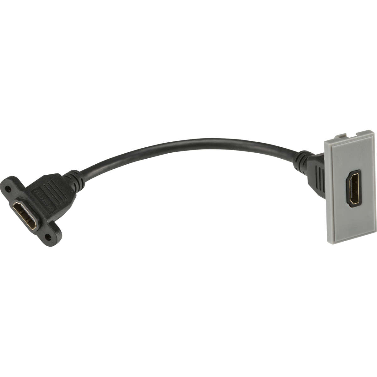 Knightsbridge NETHDMIGY HDMI outlet module 25 x 50mm - Grey