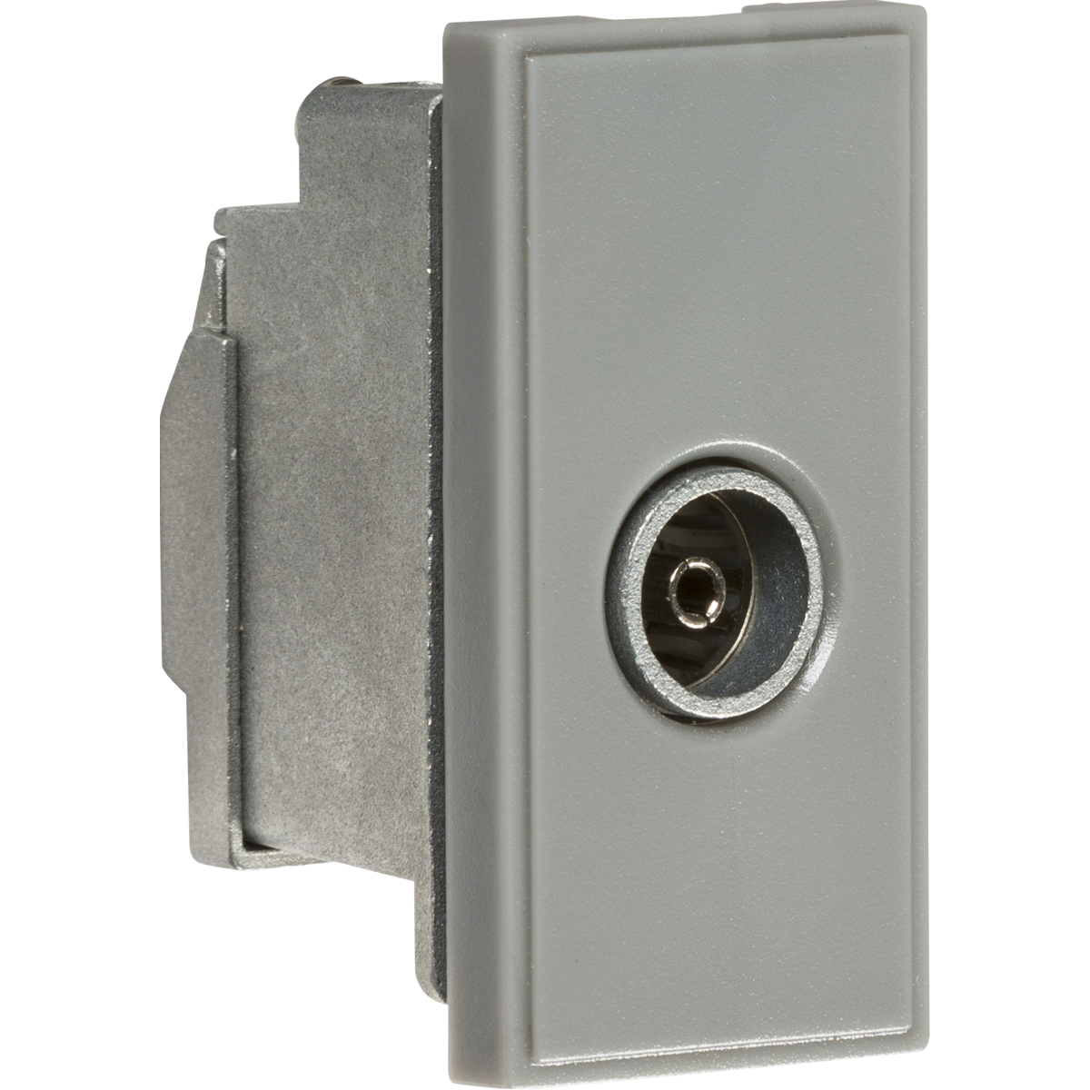 Knightsbridge NETTVSGY Screened TV Outlet 25 x 50mm - Grey