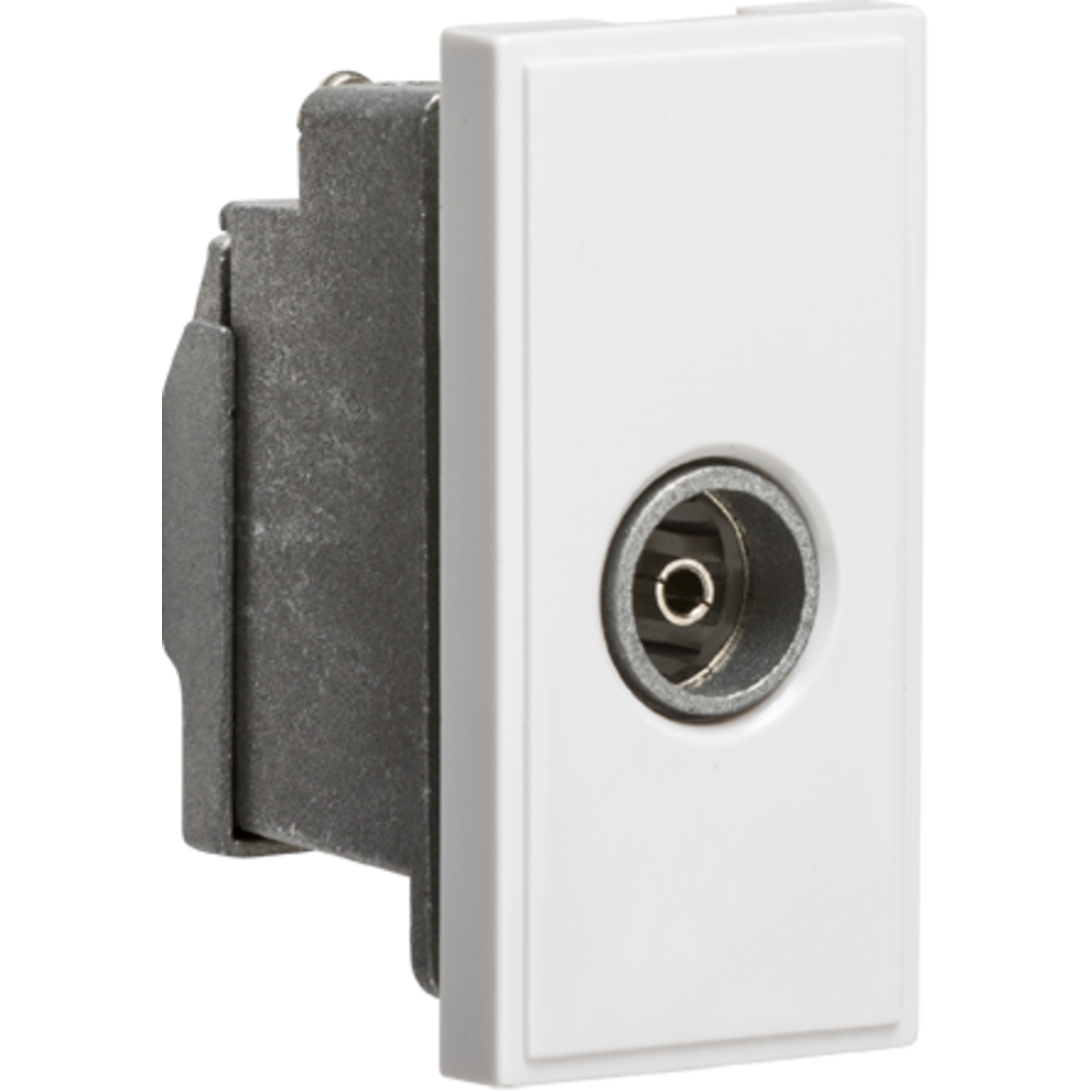 Knightsbridge NETTVSWH Screened TV Outlet 25 x 50mm - White