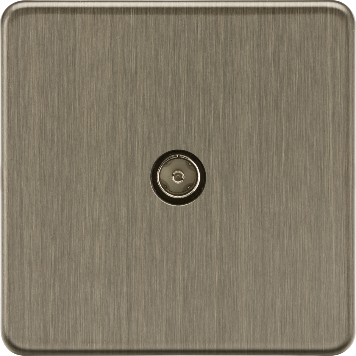 Knightsbridge SF0100AB 1G TV Outlet (Non-Isolated) Antique Brass