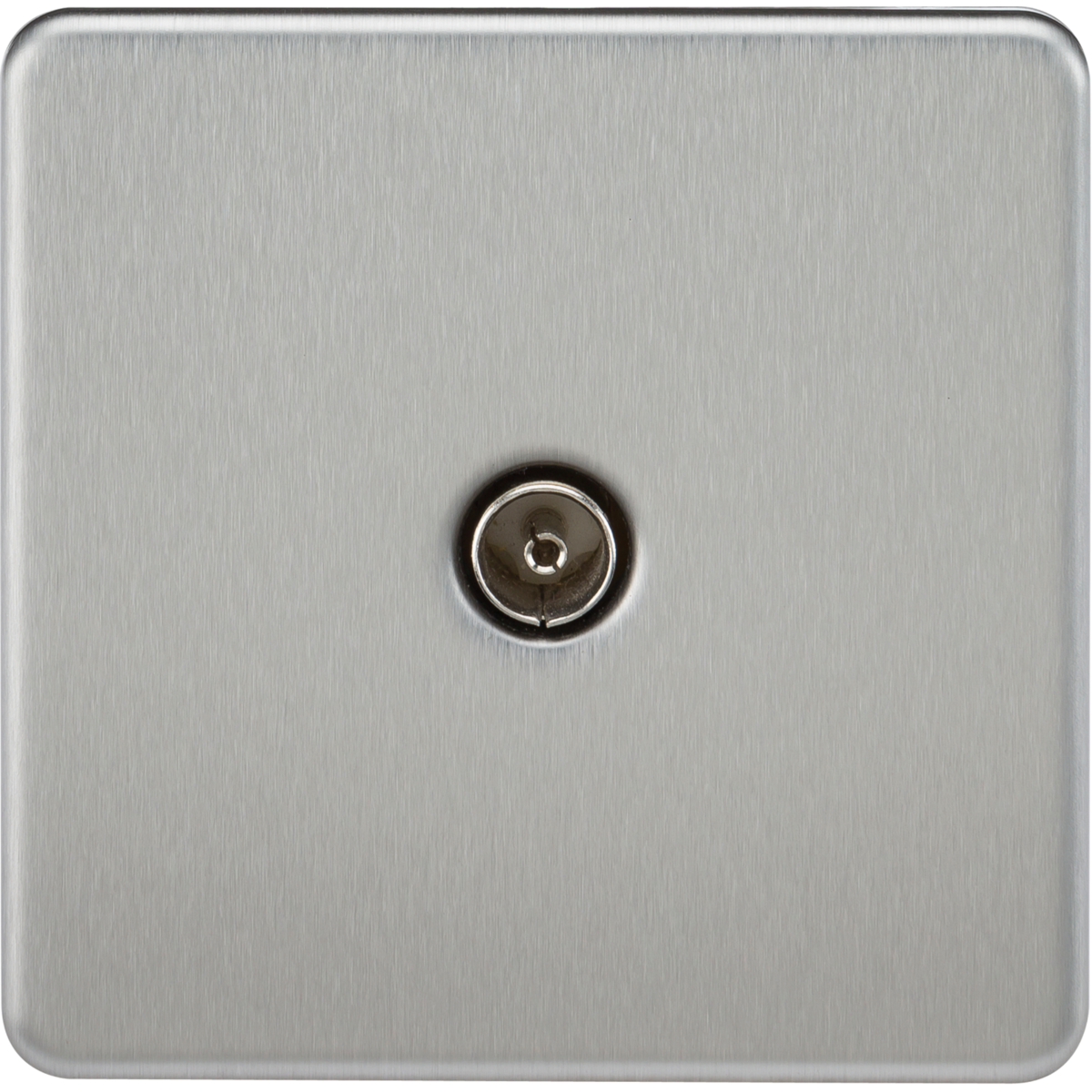 Knightsbridge SF0100BC TV Outlet (Non-Isolated) Brushed Chrome