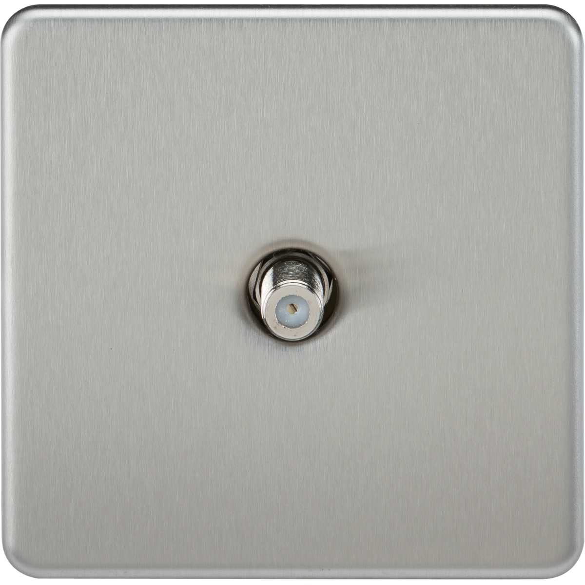 Knightsbridge SF0150BC SAT TV Outlet (Non-Isolated) Brushed Chrome