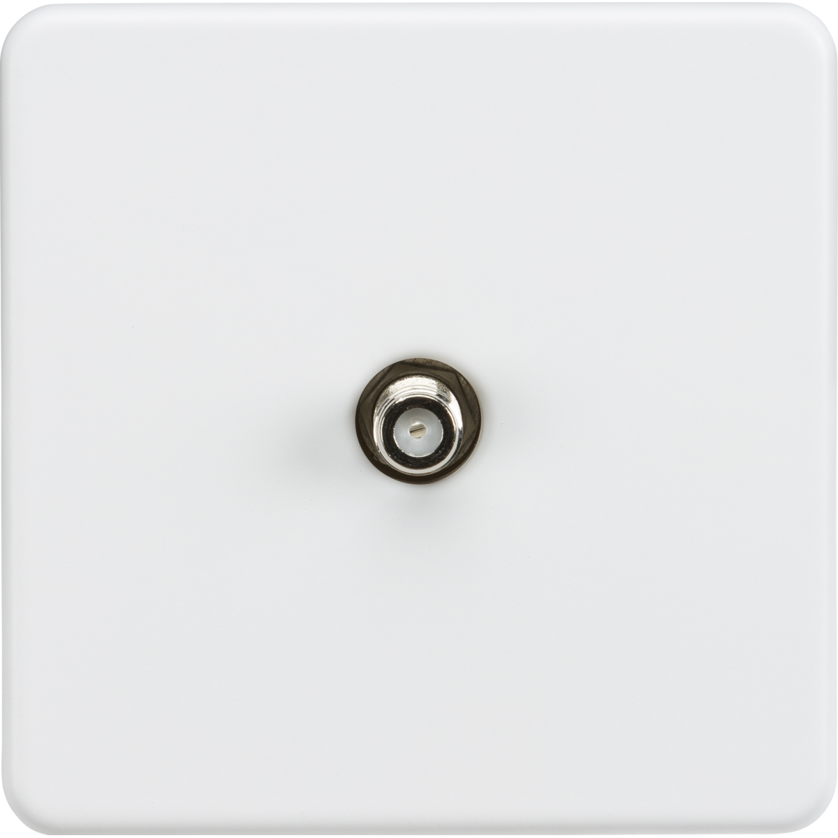 Knightsbridge SF0150MW SAT TV outlet (Non-Isolated) Matt white