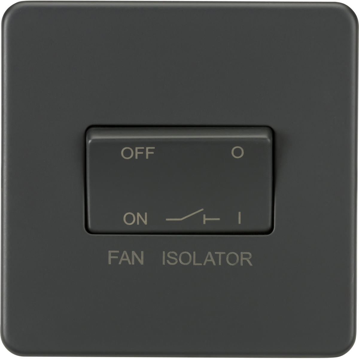Knightsbridge SF1100AT 10A Fan Isolator Switch Anthracite