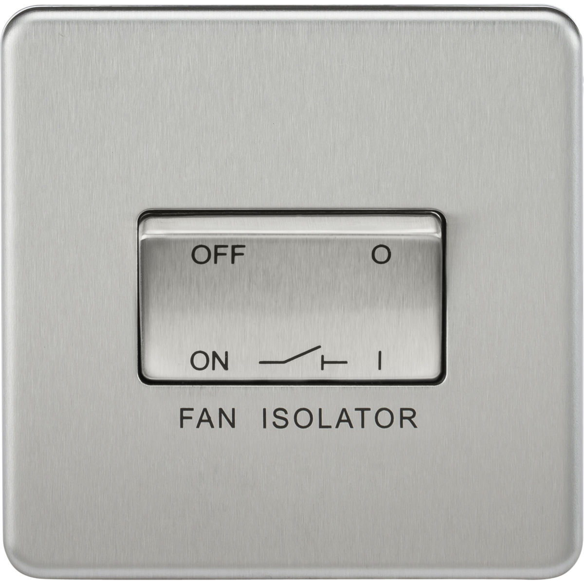 Knightsbridge SF1100BC 10A Fan Isolator Switch Brushed Chrome