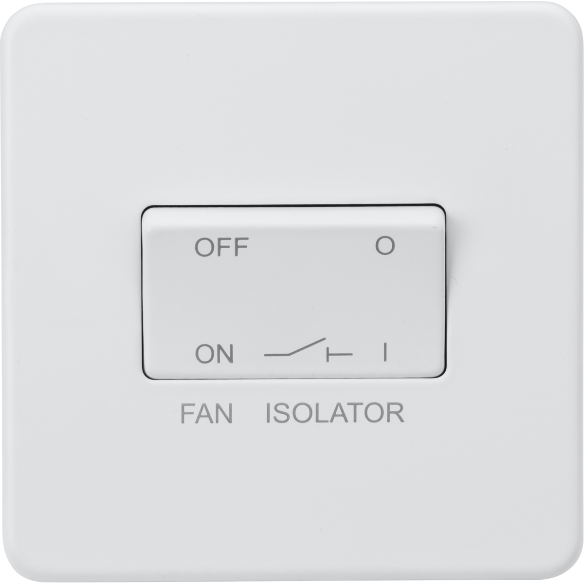 Knightsbridge SF1100MW 10A Fan Isolator Switch Matt white