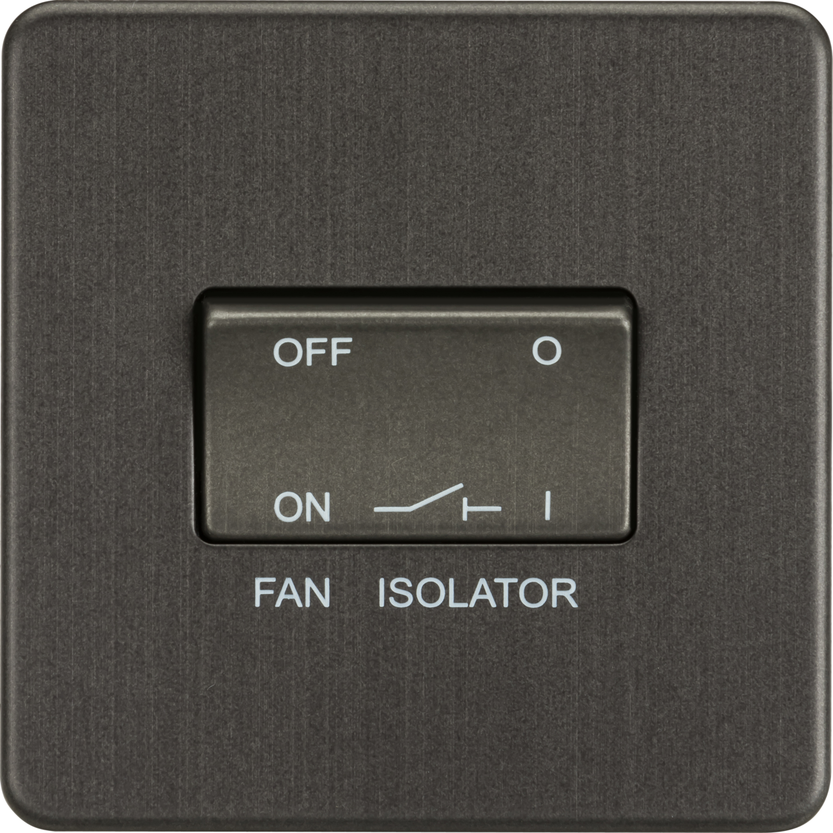 Knightsbridge SF1100SB 10A Fan Isolator Switch Smoked Bronze