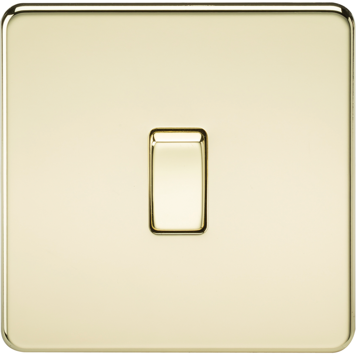 Knightsbridge SF1200PB 10AX 1G Intermediate Switch Polished Brass