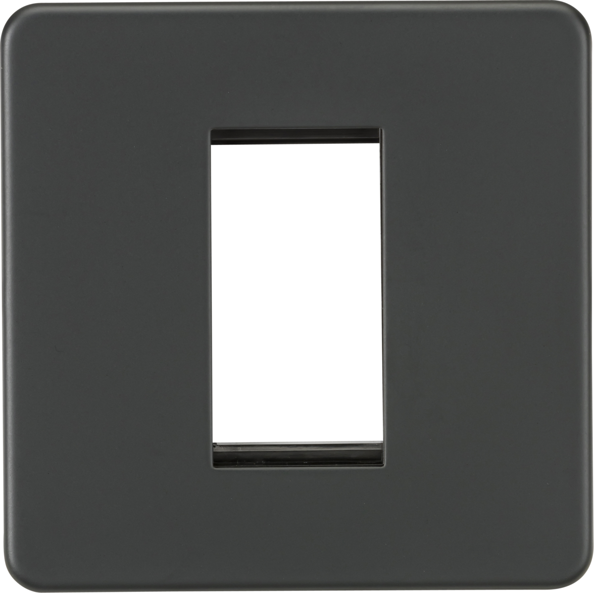 Knightsbridge SF1GAT 1G Modular Faceplate - Anthracite