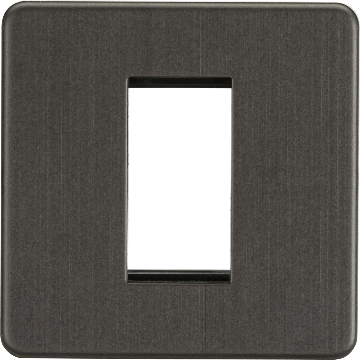 Knightsbridge SF1GSB 1G Modular Faceplate - Smoked Bronze