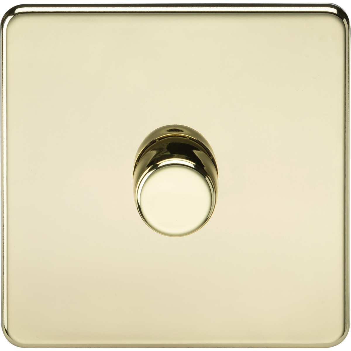 Knightsbridge SF2191PB 1G 2-way 10-200W (5-150W LED) Intelligent dimmer Polished Brass