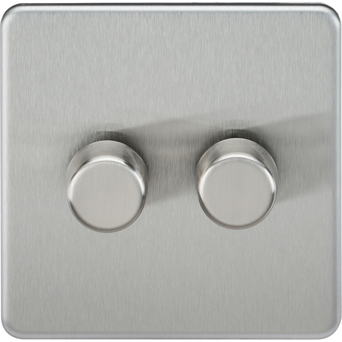 Knightsbridge SF2192BC 2G 2-way 10-200W (5-150W LED) Intelligent dimmer Brushed Chrome