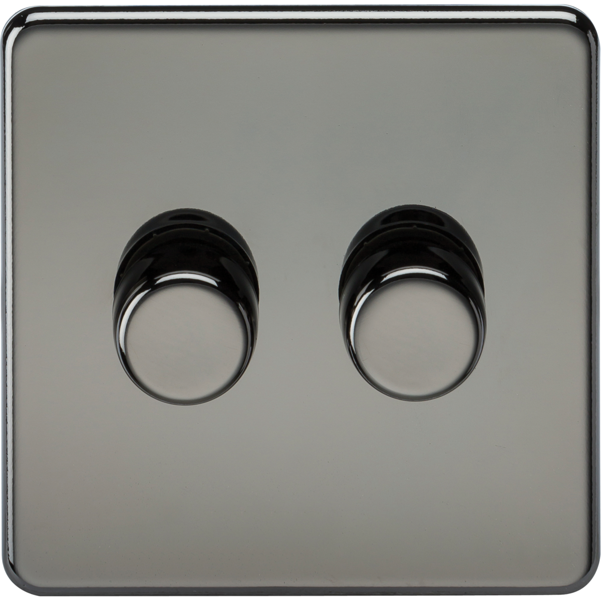 Knightsbridge SF2192BN 2G 2-way 10-200W (5-150W LED) Intelligent dimmer Black Nickel