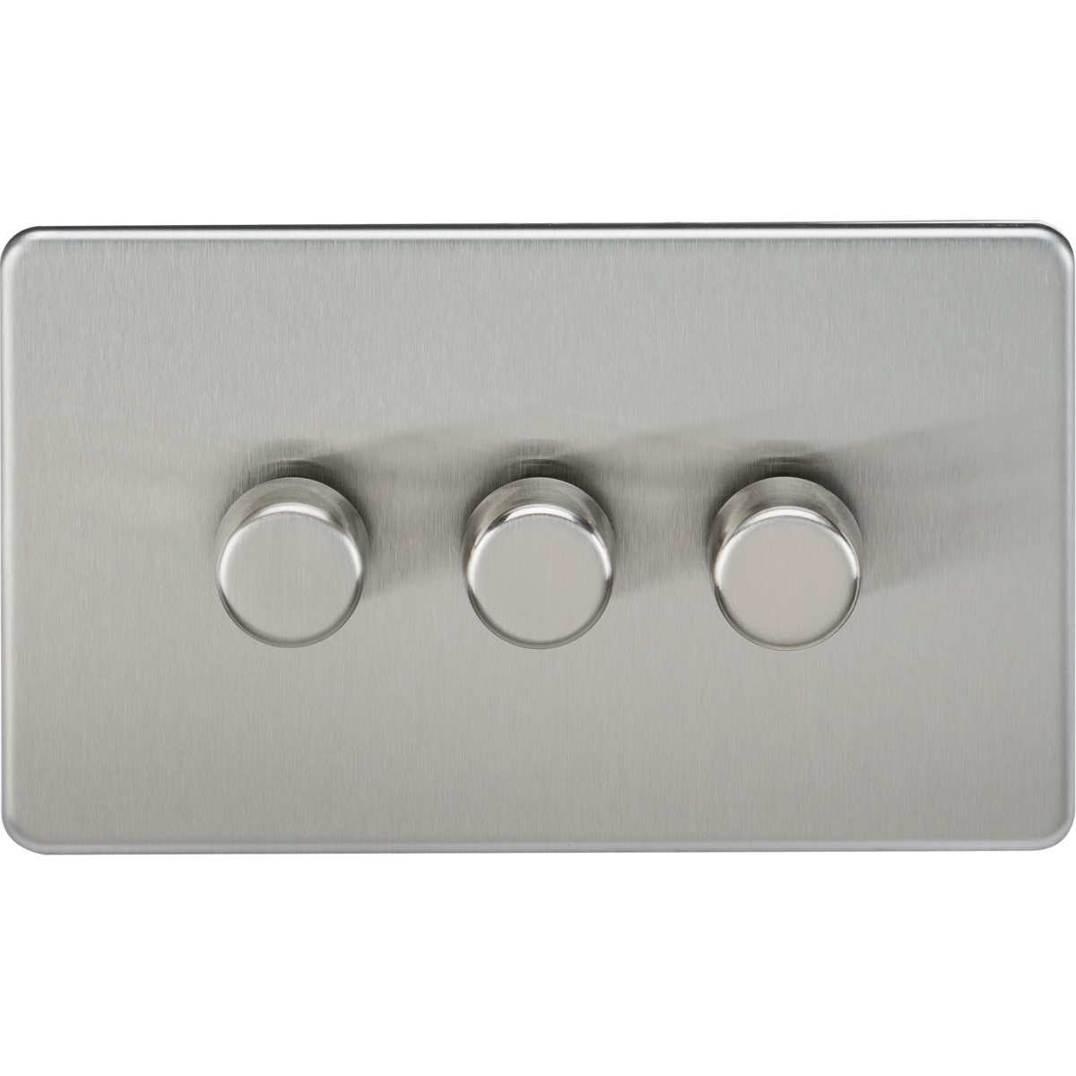 Knightsbridge SF2193BC 3G 2-way 10-200W (5-150W LED) Intelligent dimmer Brushed Chrome