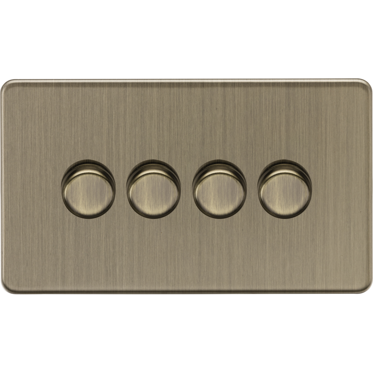 Knightsbridge SF2194AB 4G 2-way 10-200W (5-150W LED) Intelligent dimmer Antique Brass