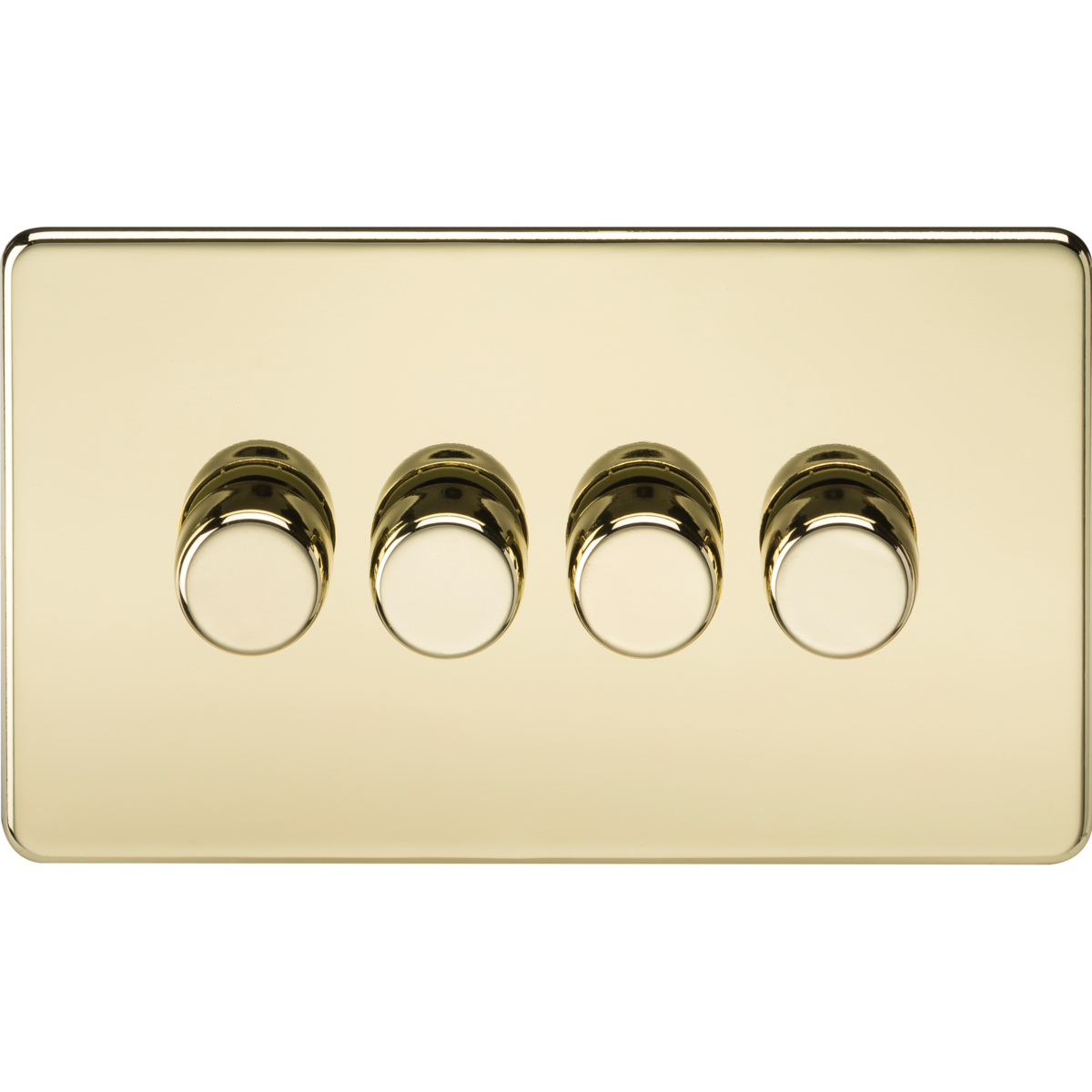 Knightsbridge SF2194PB 4G 2-way 10-200W (5-150W LED) Intelligent dimmer Polished Brass