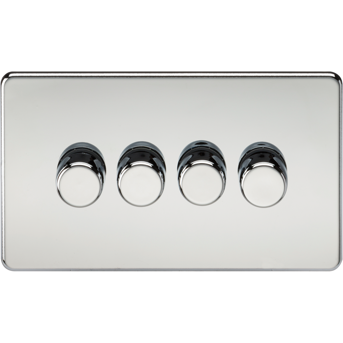 Knightsbridge SF2194PC 4G 2-way 10-200W (5-150W LED) Intelligent dimmer Polished Chrome
