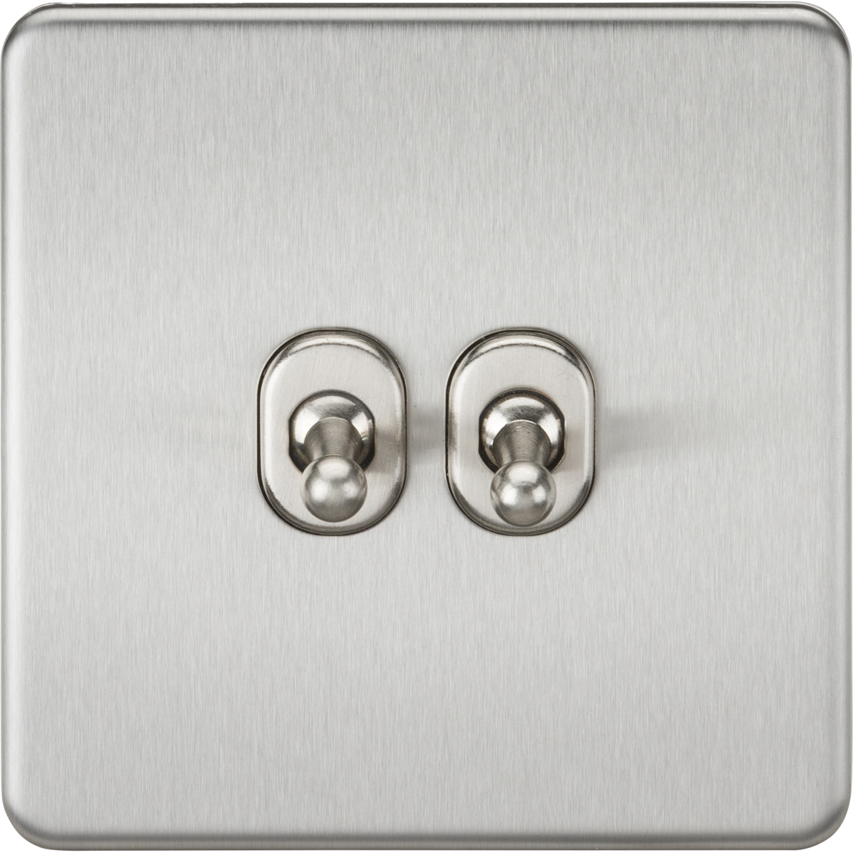 Knightsbridge SF2TOGBC 10AX 2G 2-way Toggle Switch Brushed Chrome