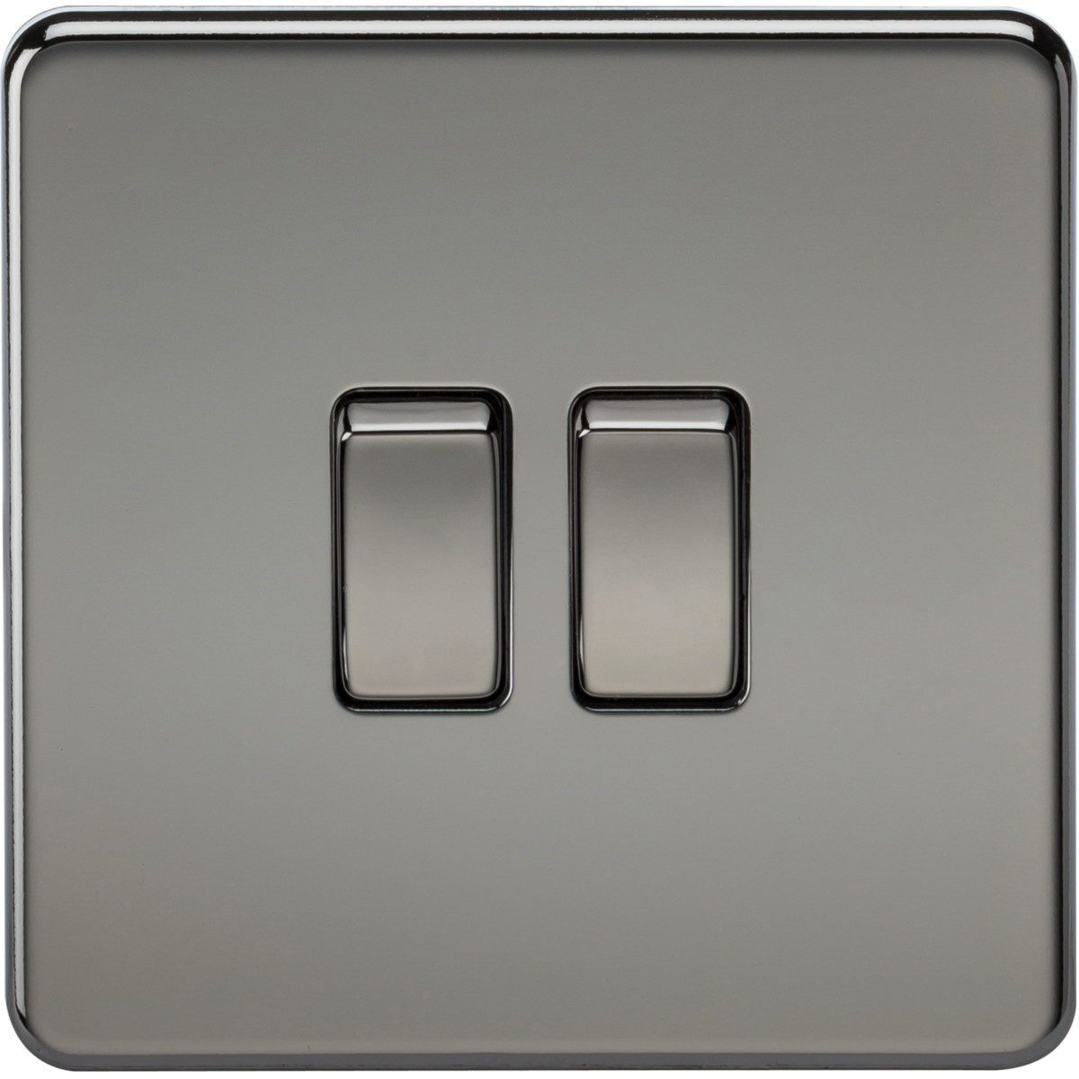 Knightsbridge SF3000BN 10AX 2G 2-way Switch Black Nickel