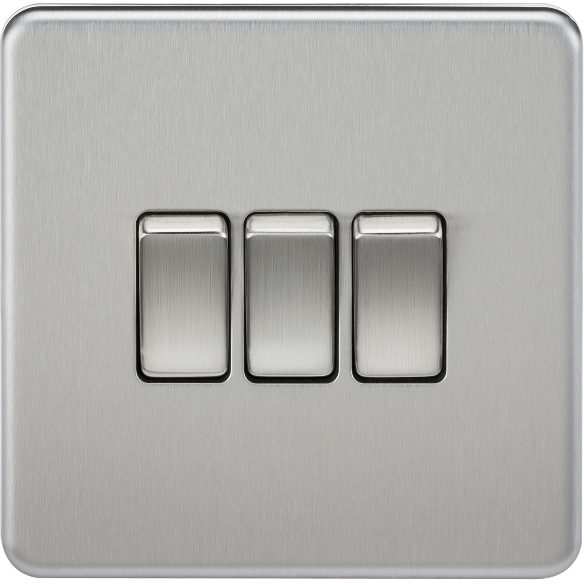 Knightsbridge SF4000BC 10AX 3G 2-way Switch Brushed Chrome