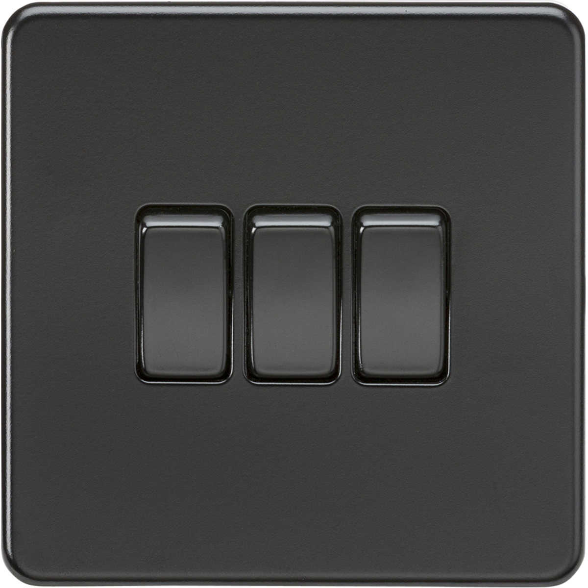 Knightsbridge SF4000MBB 10AX 3G 2-way Switch Matt Black