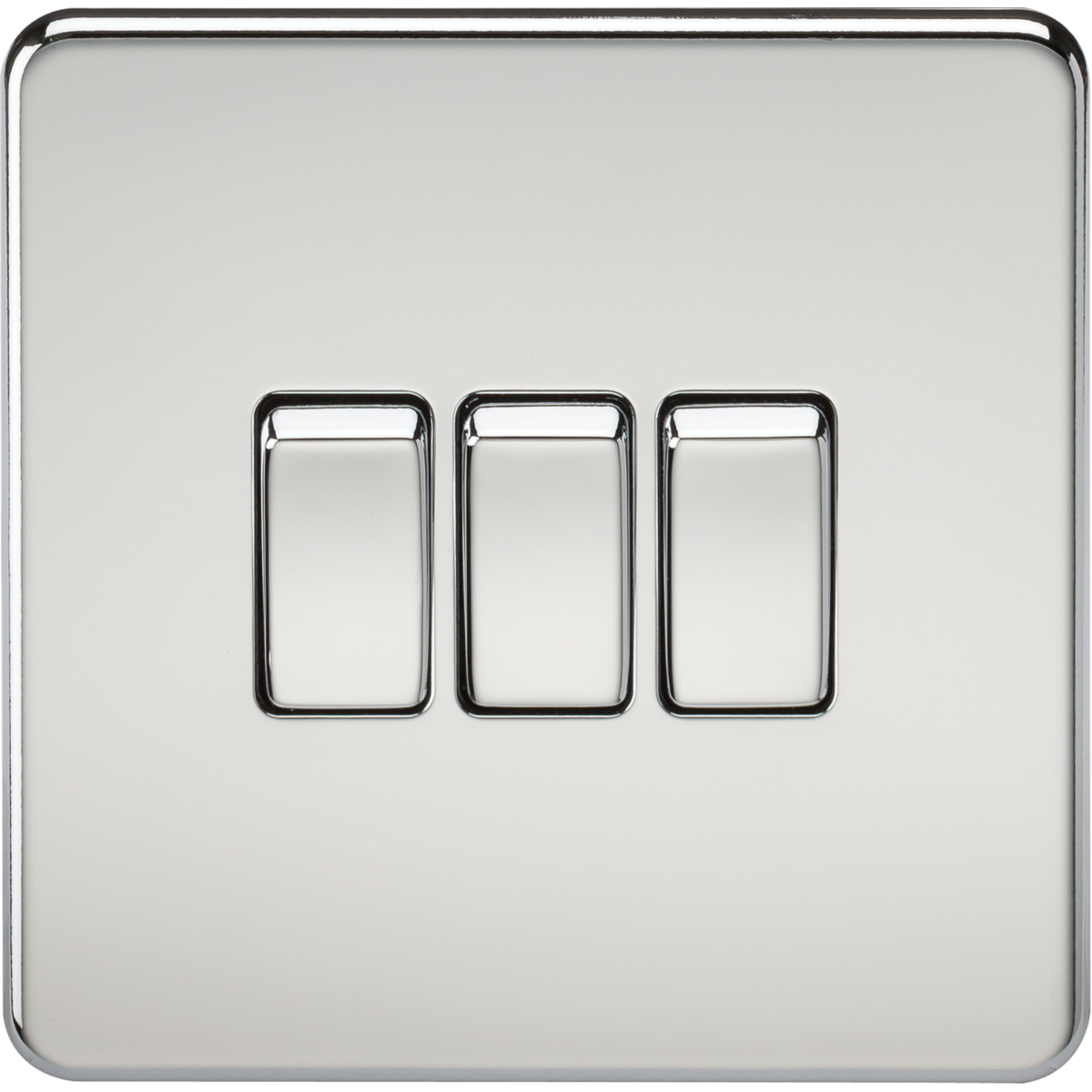 Knightsbridge SF4000PC 10AX 3G 2-way Switch Polished Chrome