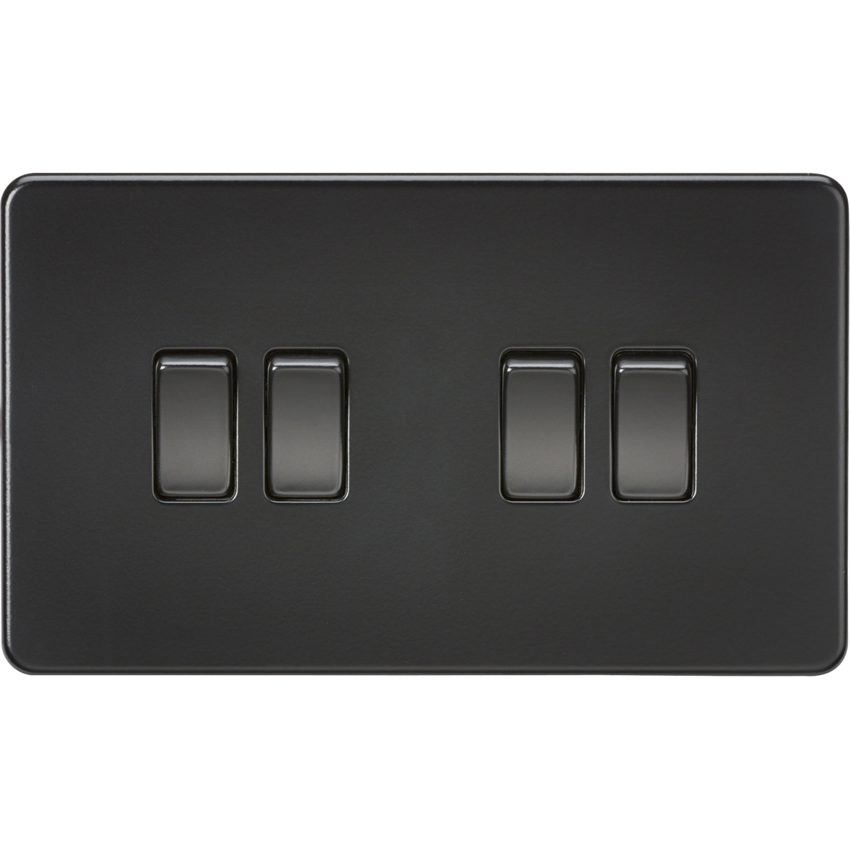 Knightsbridge SF4100MBB 10AX 4G 2-way Switch Matt Black