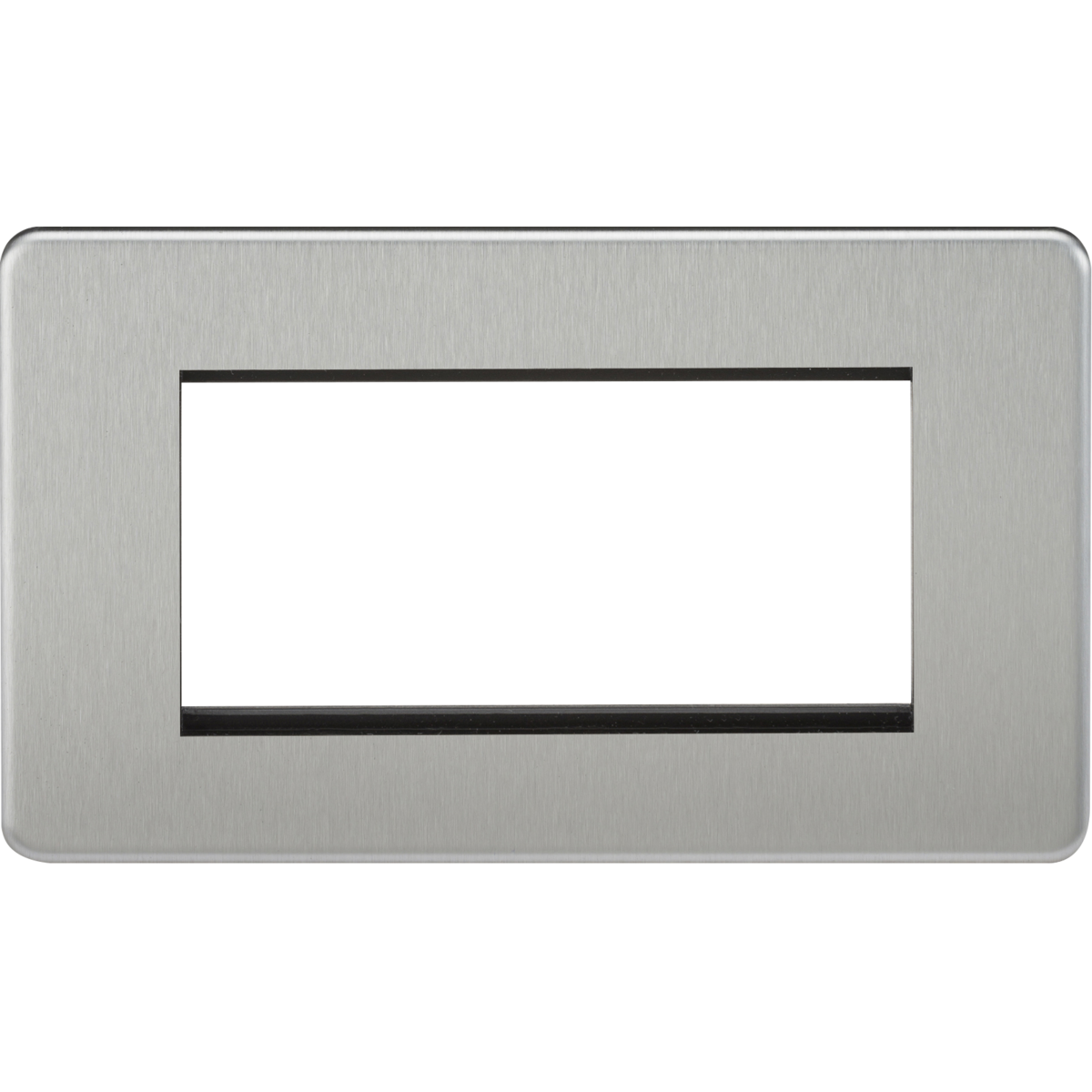 Knightsbridge SF4GBC 4G Modular Faceplate - Brushed Chrome