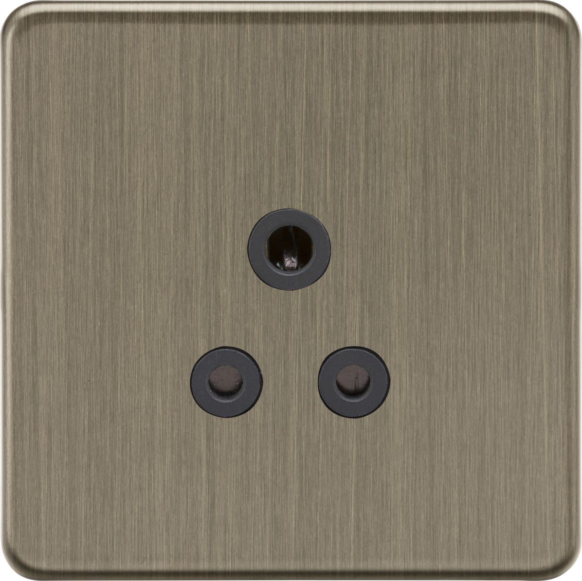 Knightsbridge SF5AAB 5A Unswitched Socket Antique Brass