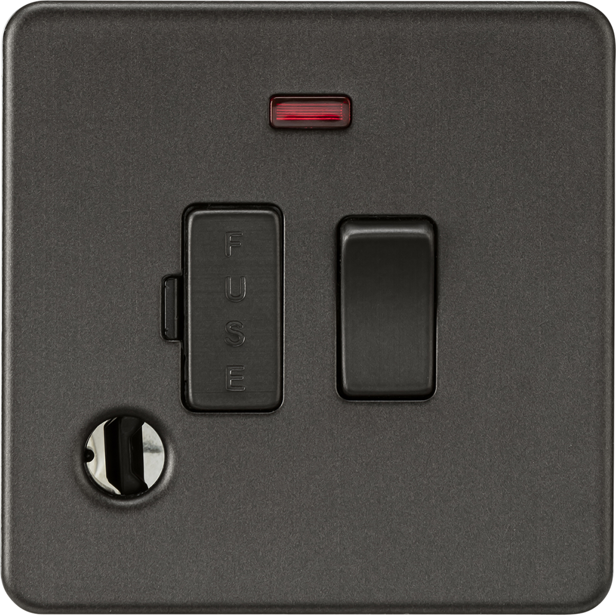 Knightsbridge SF6300FSB 13A Switched Fused Spur with Neon and Flex Outlet Smoked Bronze