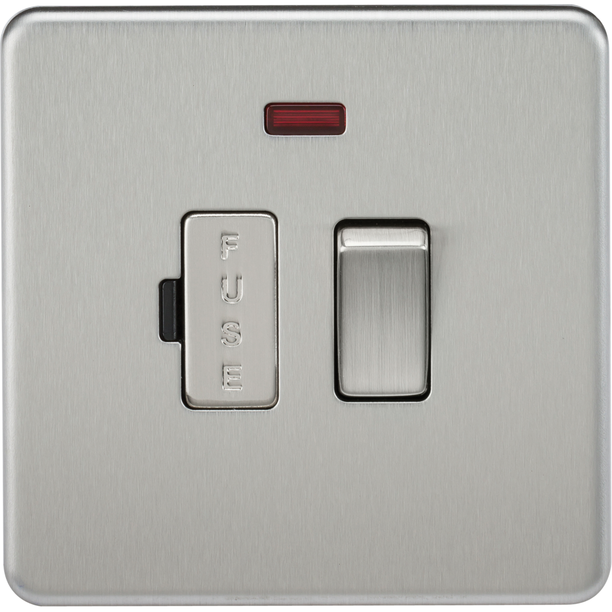 Knightsbridge SF6300NBC 13A Switched Fused Spur Unit with Neon Brushed Chrome