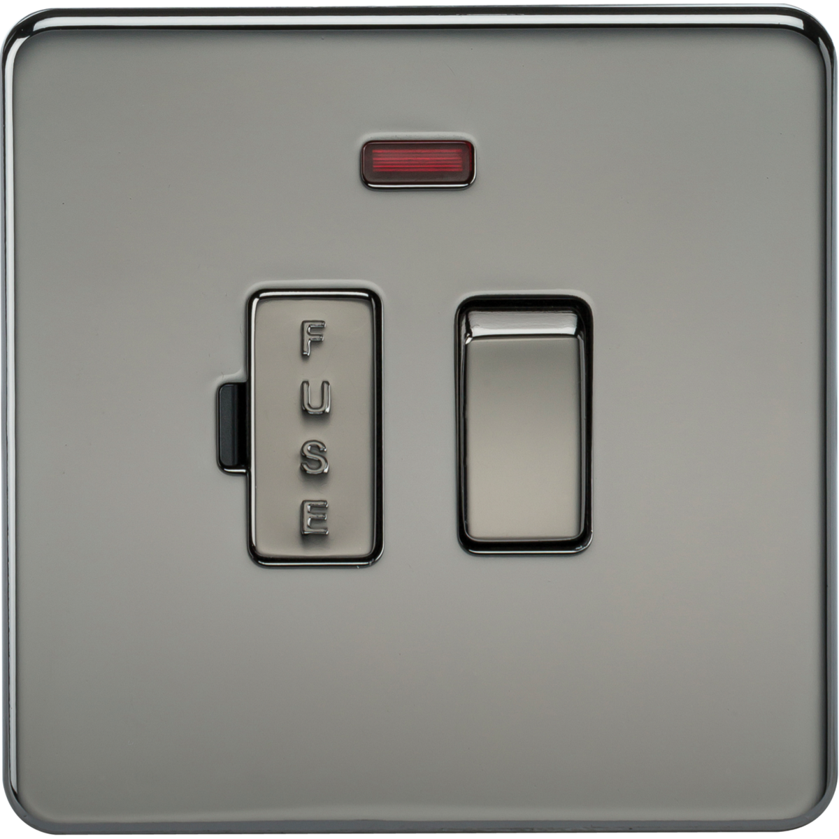 Knightsbridge SF6300NBN 13A Switched Fused Spur Unit with Neon Black Nickel