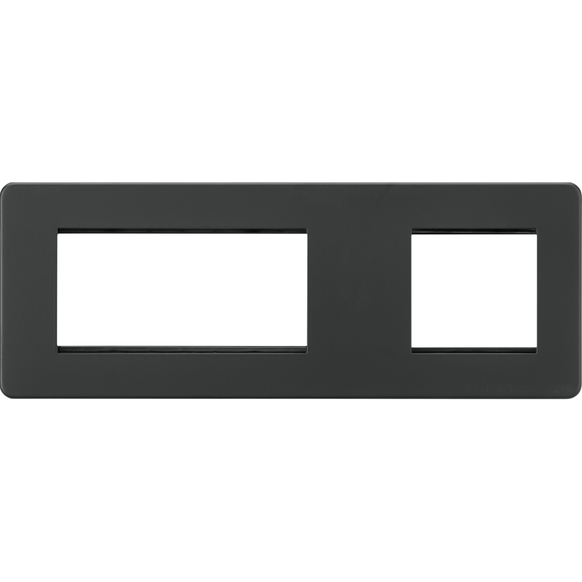 Knightsbridge SF6GAT 6G Modular Faceplate (2G + 4G) - Anthracite