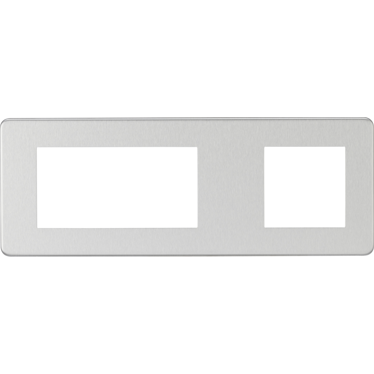 Knightsbridge SF6GBC 6G Modular Faceplate (2G + 4G) - Brushed Chrome